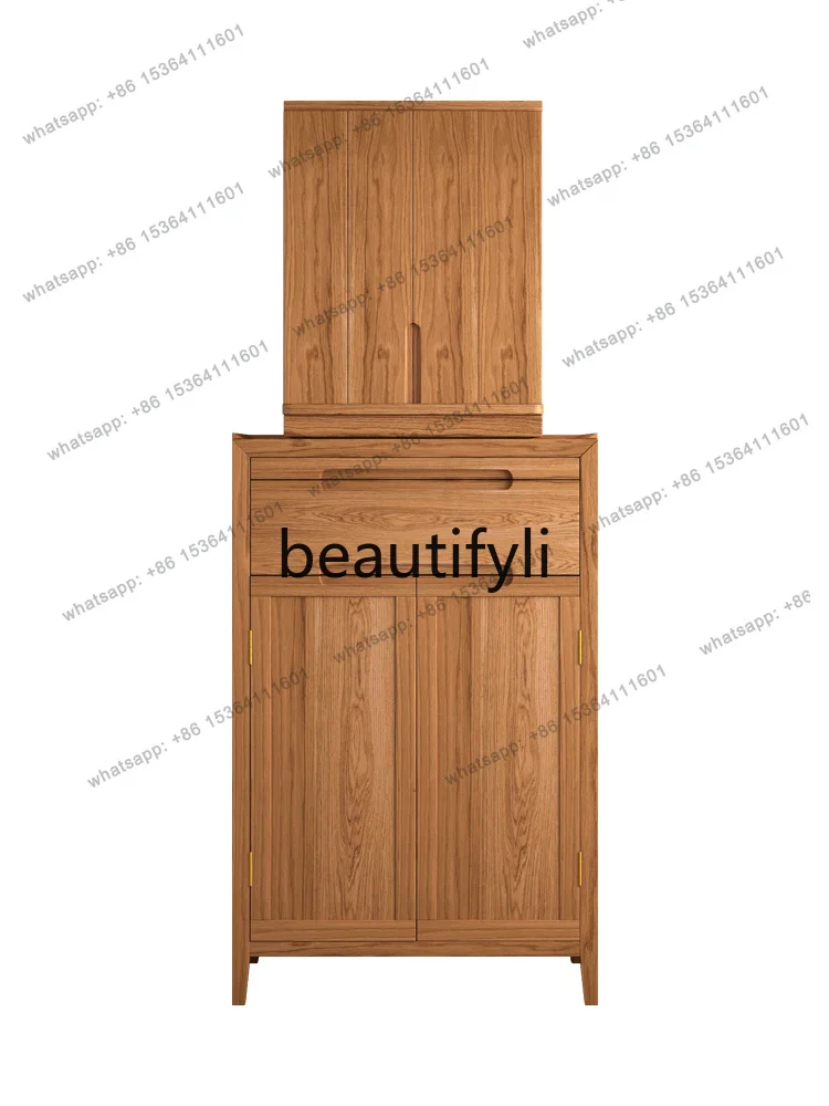 Factory DirectCherry wood Buddhist niche with door new Chinese vertical cabinet Buddhist table household incense case
