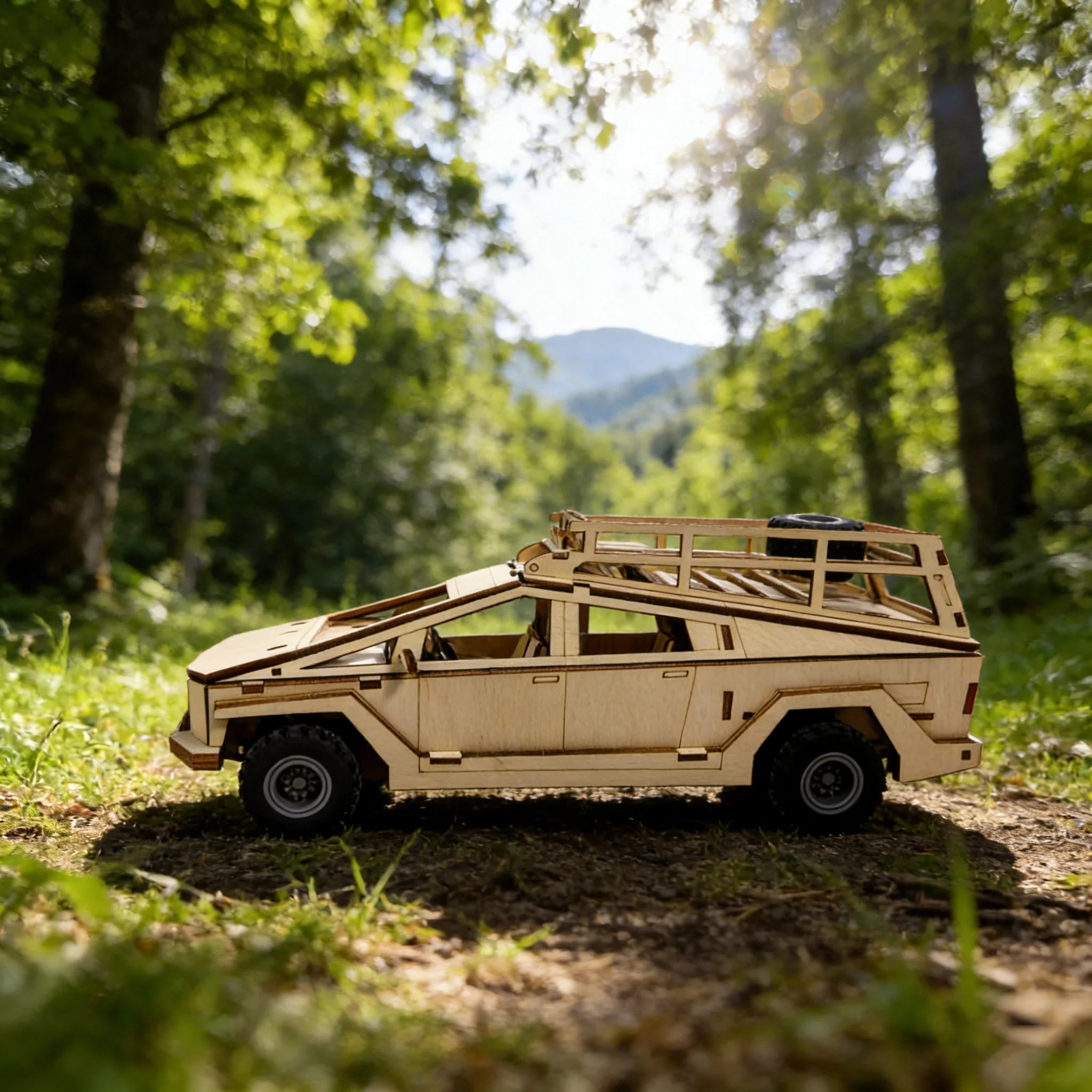 1 puzzle 3D in legno furgone da viaggio modello di assemblaggio in legno fai da te regalo creativo per decorazioni natalizie perfetto per l'assemblaggio familiare