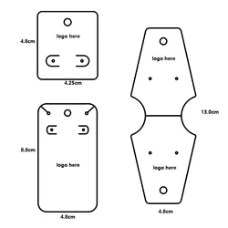 100/500/1000PCS White Black Brown Kraft Paper Personalize Logo Custom Jewelry Card Earrings Necklace Bracelet Holder Display