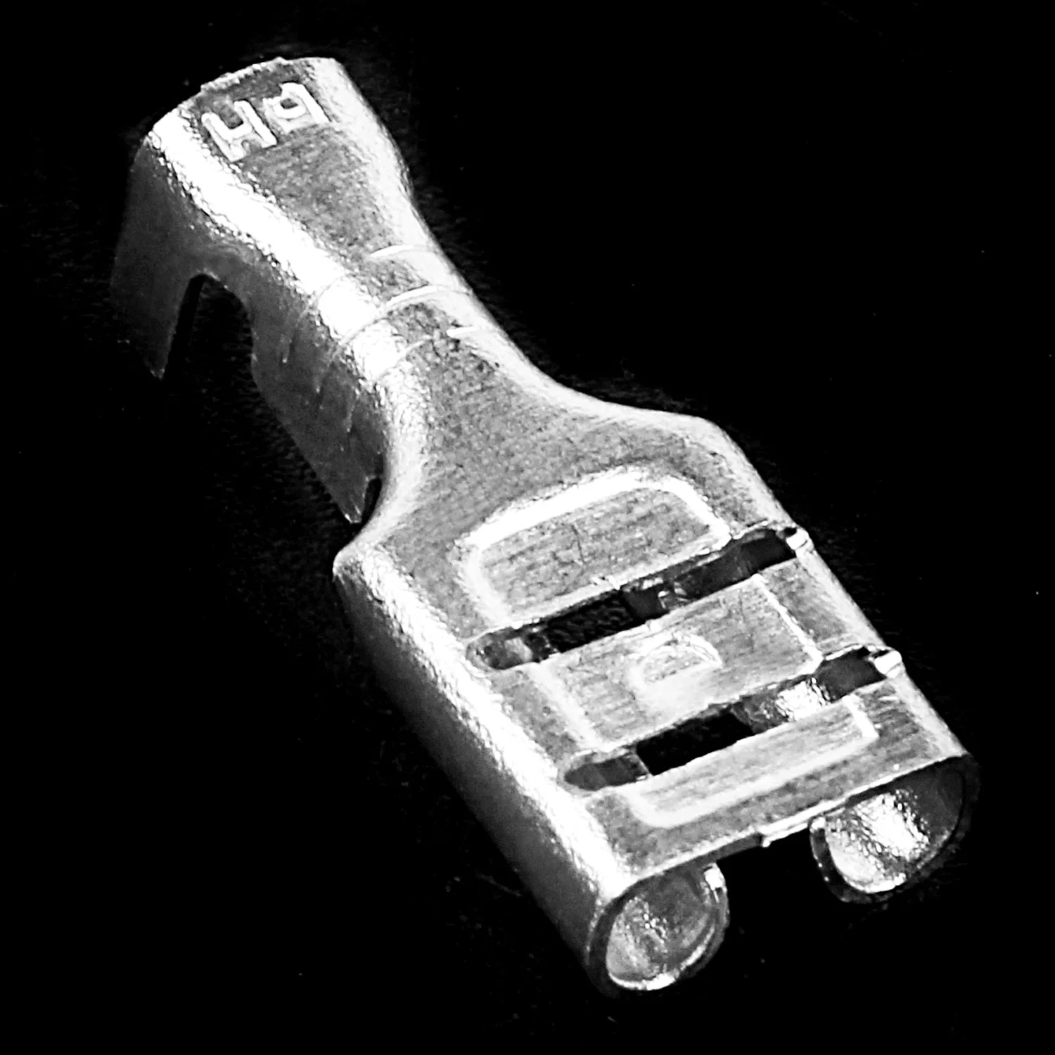 ABQR 100x6.3mm Terminal Crimp Push On Female Spade Tidak Berinsulasi 2.5mm2