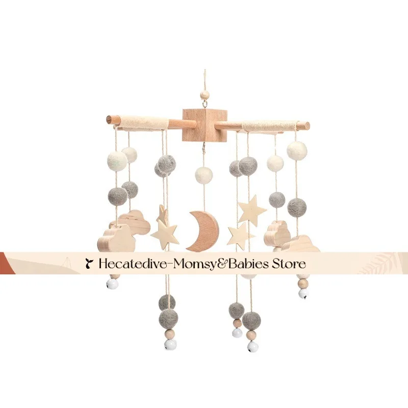【Must Have】 Sonagli e cellulari per bambini, giocattoli educativi, set per neonati, palline in feltro con cielo stellato ​   mini decorazioni giocattoli unici cose per bambini