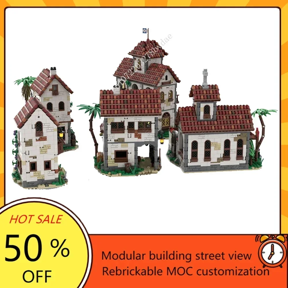 7359 pièces personnalisé créatif MOC Pirate série Pirates ville Bundle éducation assemblage Puzzle technologie bricolage noël enfants jouets cadeaux