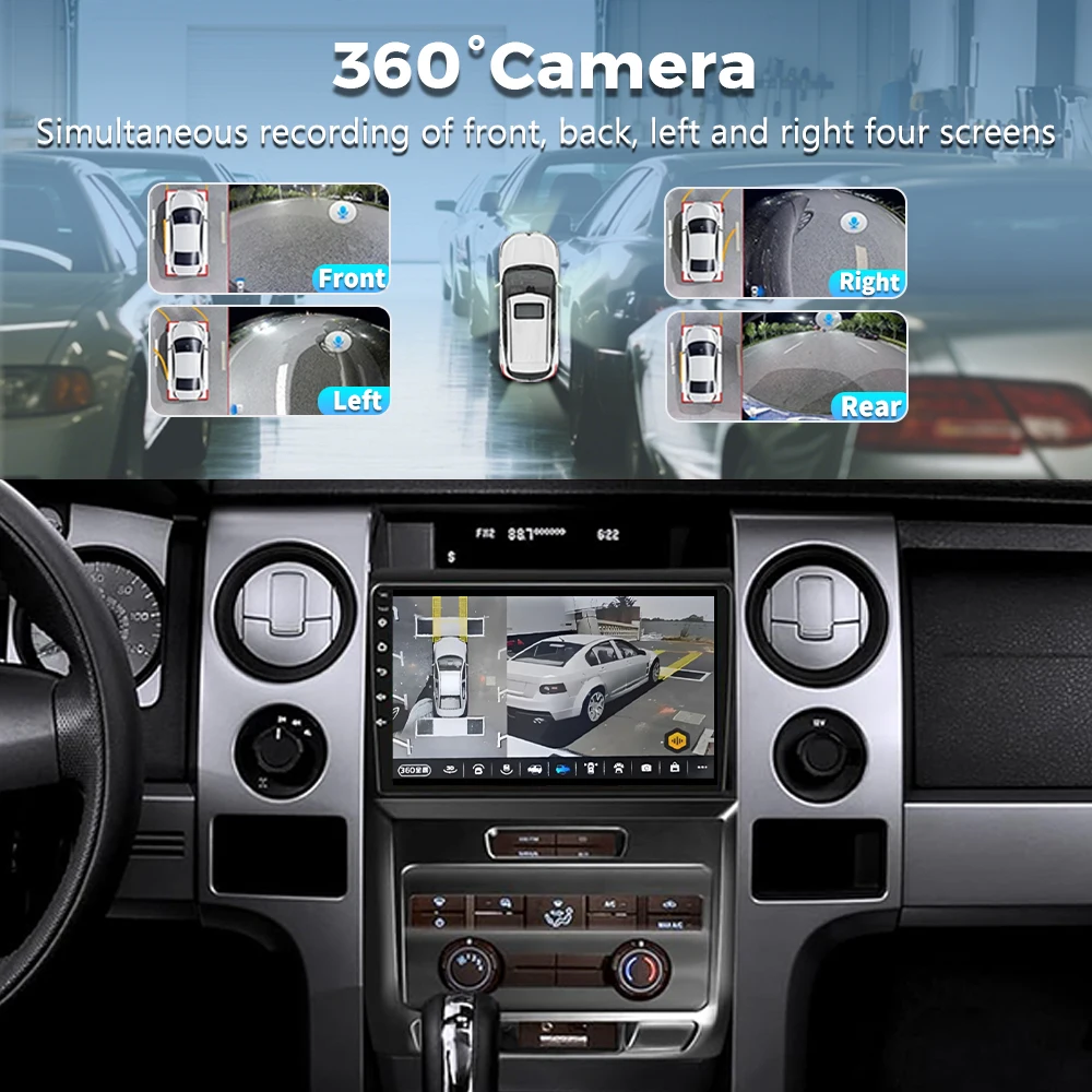 أندرويد 15 Carplay راديو السيارة التلقائي مشغل وسائط متعددة لفورد F150 P415 رابتور 2008 - 2014 E53 X5 M5 كوالكوم سنابدراجون واي فاي 4G