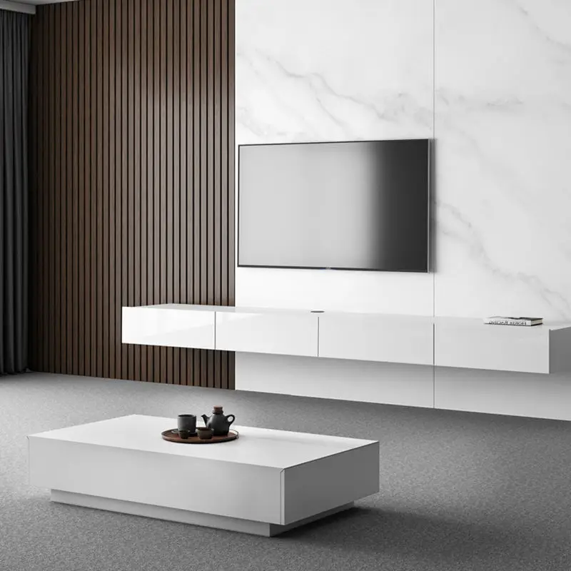 

！@Modern Luxury Wooden Wall Mounted TV Cabinet for Living Room Dining Hotel Use-Customizable Contemporary Furniture
