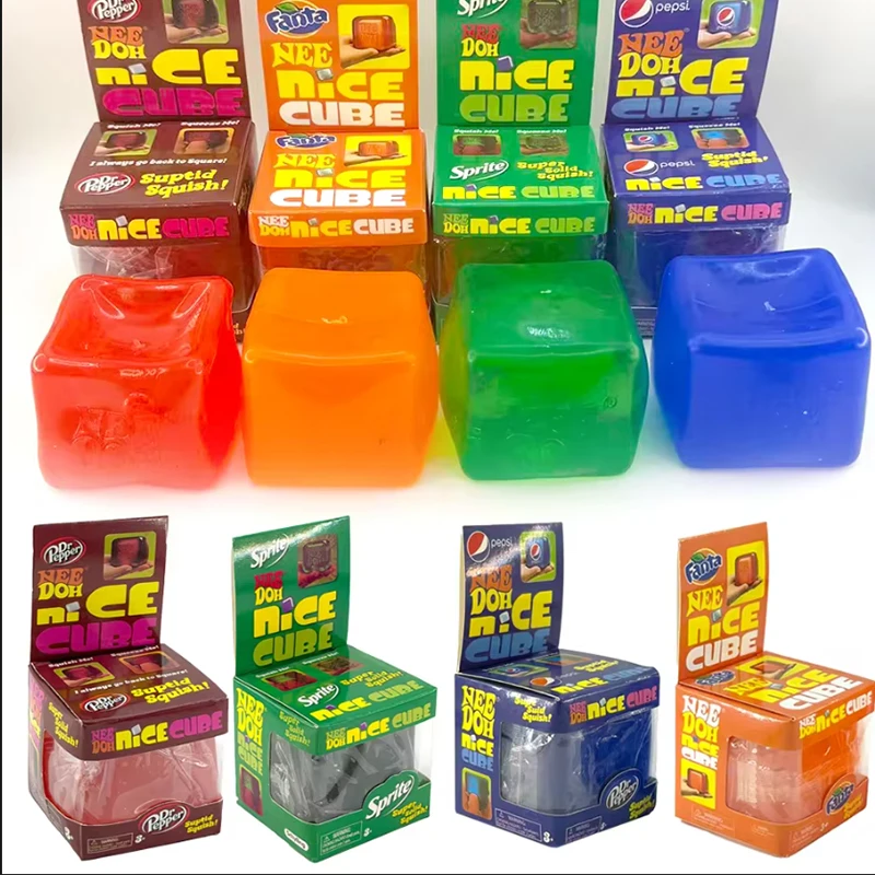 

Dr Pepper x NeeDoh Nice Cube Squishy Toy Stress Relief Toy,Soft Squeeze Fidget Cube for Kids & Adults,Anxiety Relief Sensory Toy