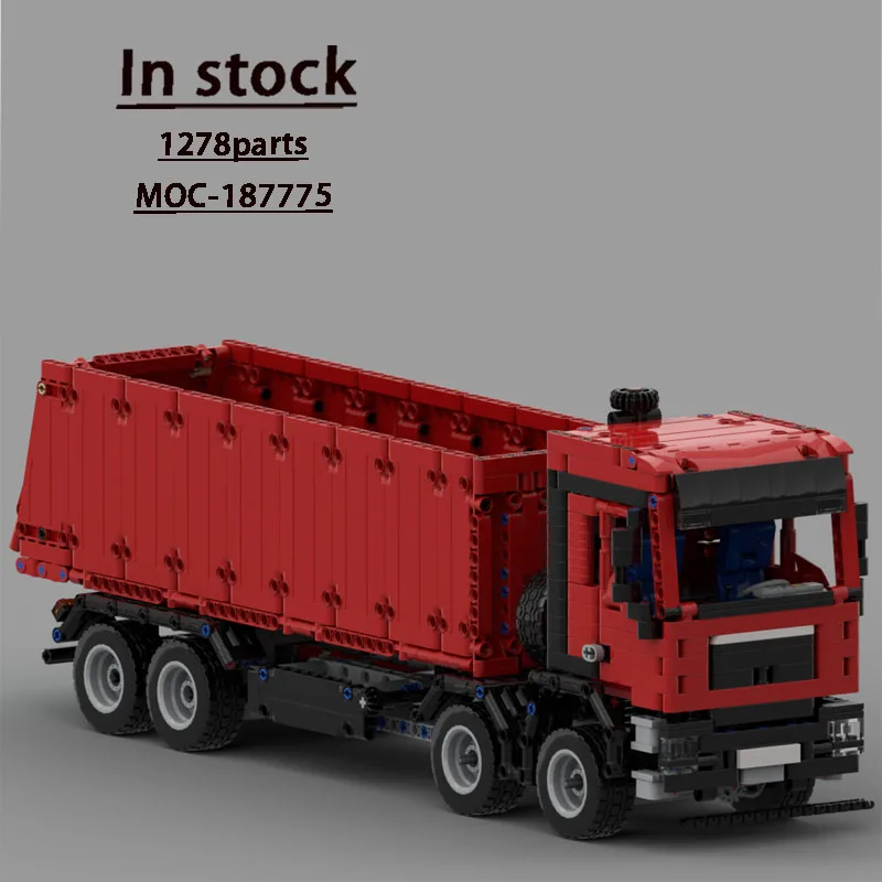 

MOC-169154New Cargo 8х4Transport Truck Van Building Blocks Model1329PartsMOC Creative BoysKids Birthday BuildingBlocks Toy Gifts