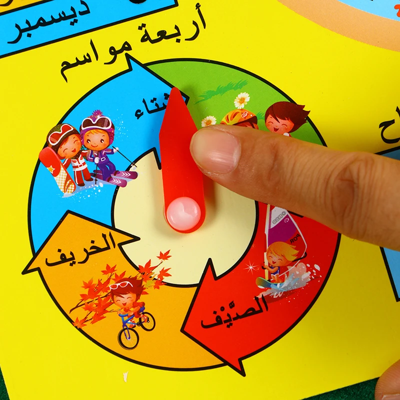 Picture 5: Arabic Wooden Board, Learning about Weather, Daily Planner, Exquisite Gift
