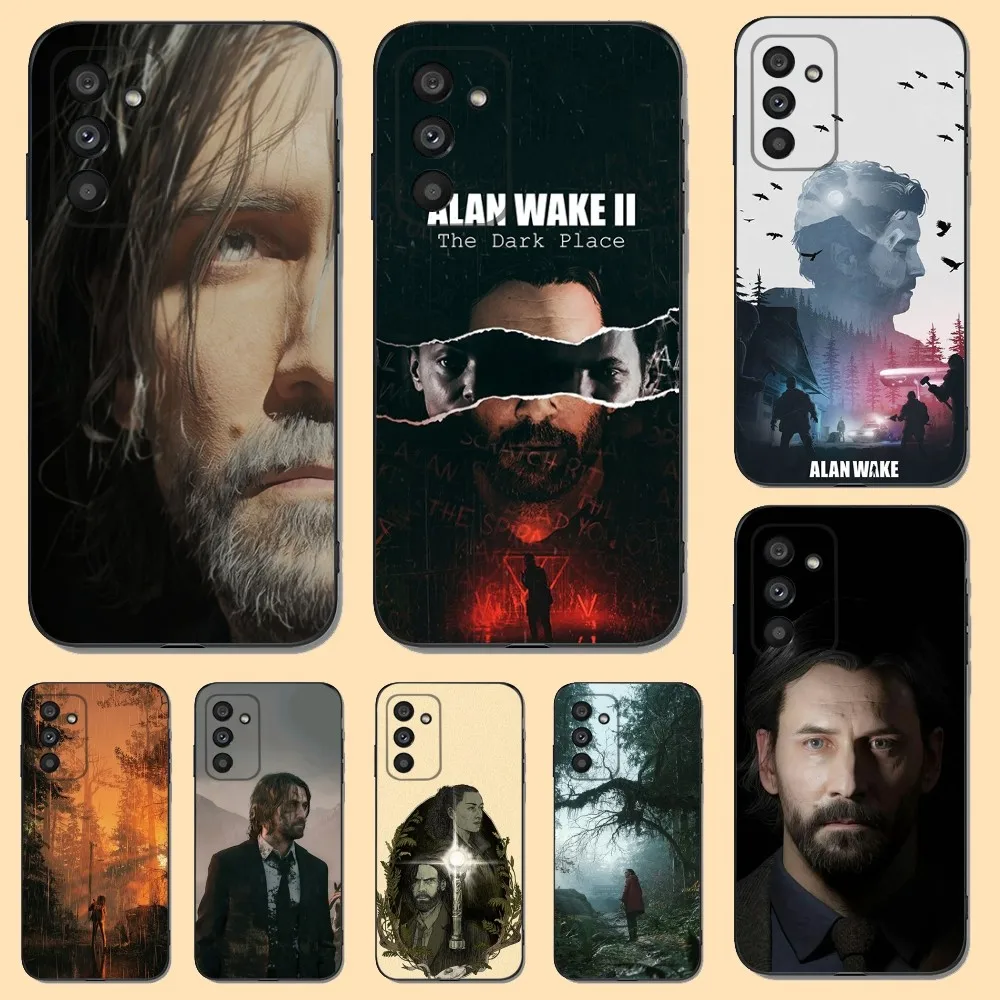 Game A-Alan Wake Phone Case For Samsung S23,22,21FE 20,10lite 9,8,5plus 6,7edge Note20,20ultra Black Silicone