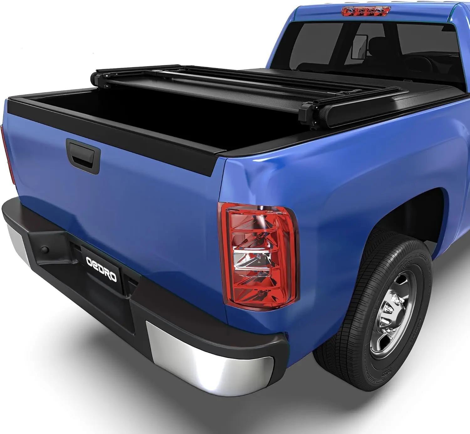 Upgraded Soft Tri-fold Truck Bed Tonneau Cover On Top Fits for Chevy Silverado/GMC Sierra 1500 2007-2013 with 5.8 Feet Bed