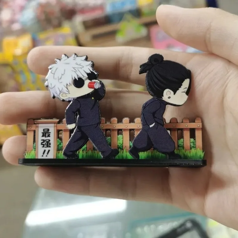 Figura de Acrílico de Jujutsu Kaisen, Geto Suguru, Gojo Satoru, Artículo de Anime, Creatividad, Modelado Exquisito, Decoración para Habitación