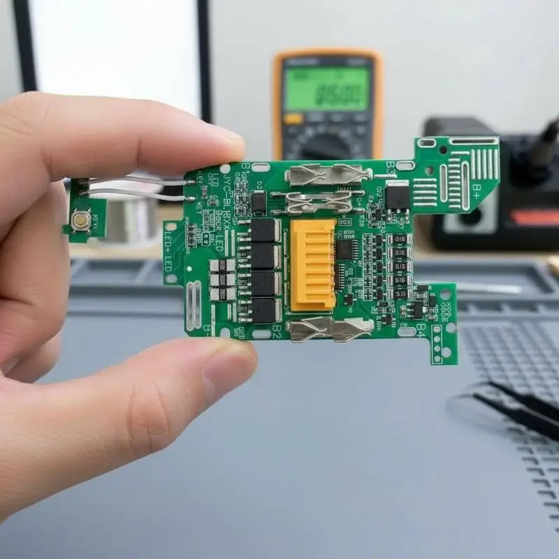 18V Li-ion Battery Case Charging Circuit Board with Balance Feature for DIY Tool Kits