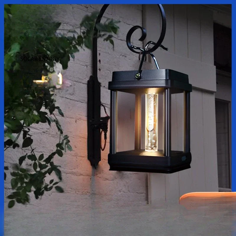 2Pcs/Lots Solar Outdoor Camping Light Bubble Crystal Column Outdoor Patio Portable Ambient Light