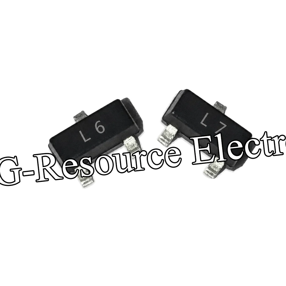 (100 pcs) 2SC1623 SOT-23 (Marking L6/L7) SMD NPN transistor magnification 200-400-600 times Integrated Circuit