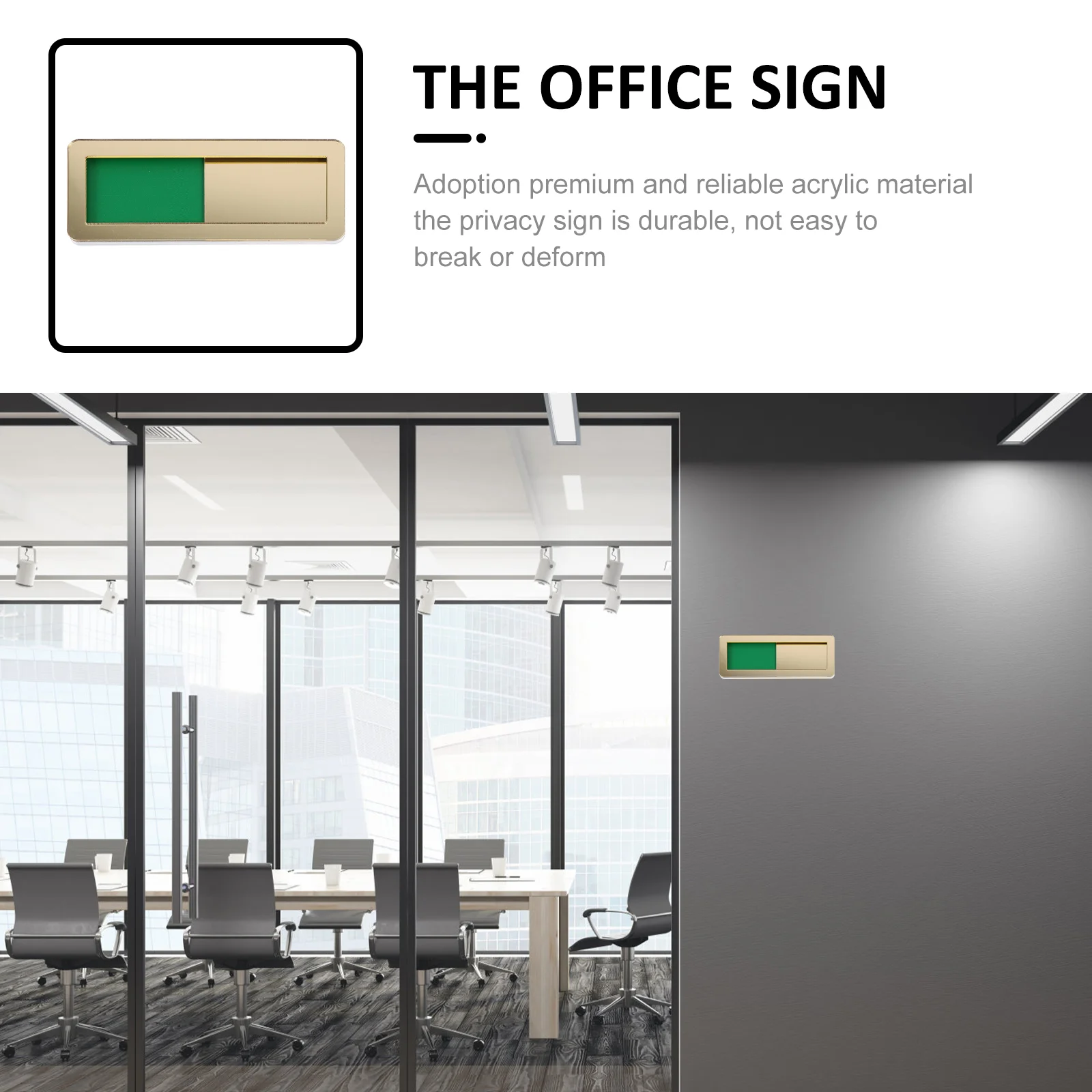 Creative Signage Slide Door Indicator Vacant Occupied Signs The Privacy Meeting Room Acrylic For Office Conference