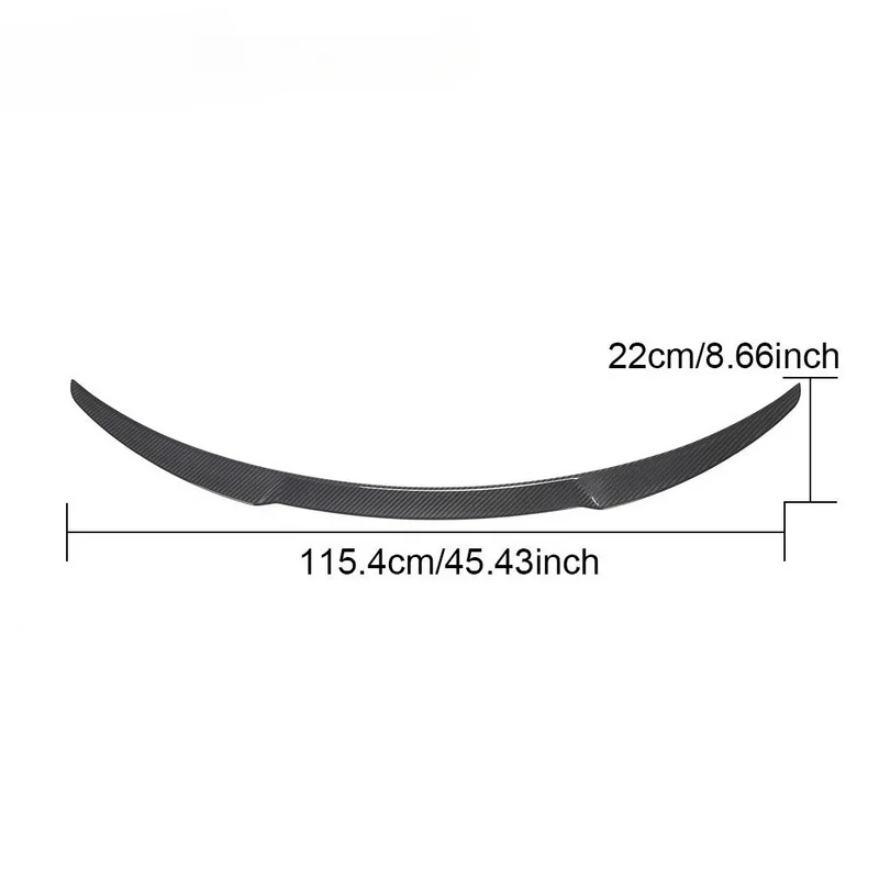 For Infiniti G25 G35 G37 06‑13 4 Door Carbon Fiber Rear Spoiler Trunk Lip Wing Exterior Replacement Parts