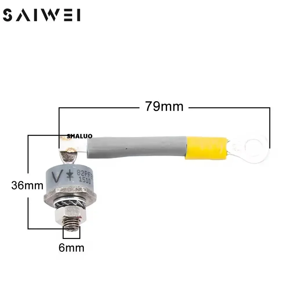 Leroy Somer Generator Retifier Diode Blue Positive 82PF80 I699B Red Negative 82PF80 I698B One Pair 80A Current