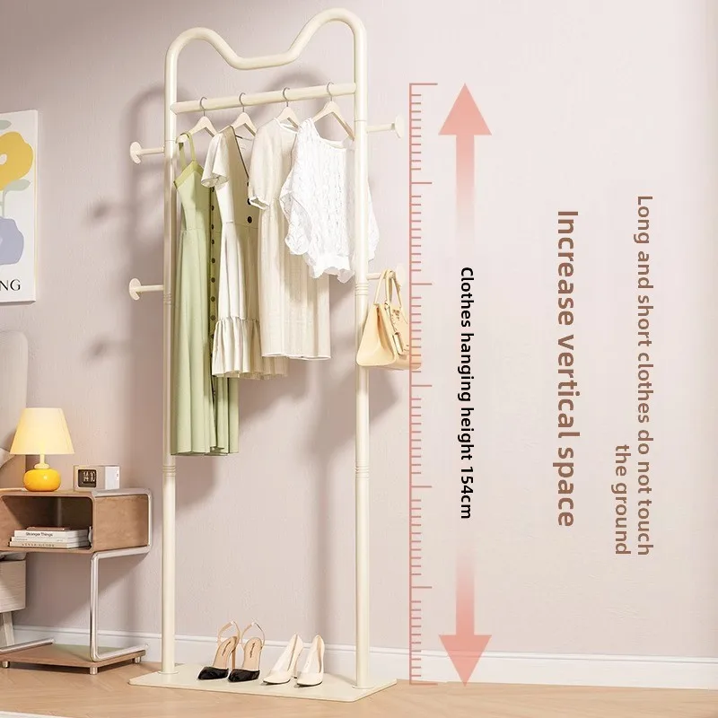

Classic Coat rack Floor-to-ceiling bedroom removable dirty clothes basket Vertical hanging clothes rack hanging bag rack