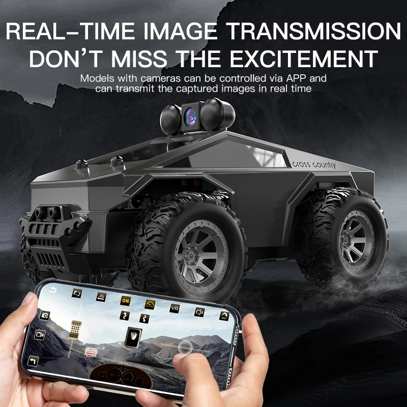 

Kf29 Rc Racing Car Hd Camera Fpv Wifi Remote Control Drift Truck 2.4G Climbling Off-Road Stunt Car Electric Vehicle Boy Kid Gift