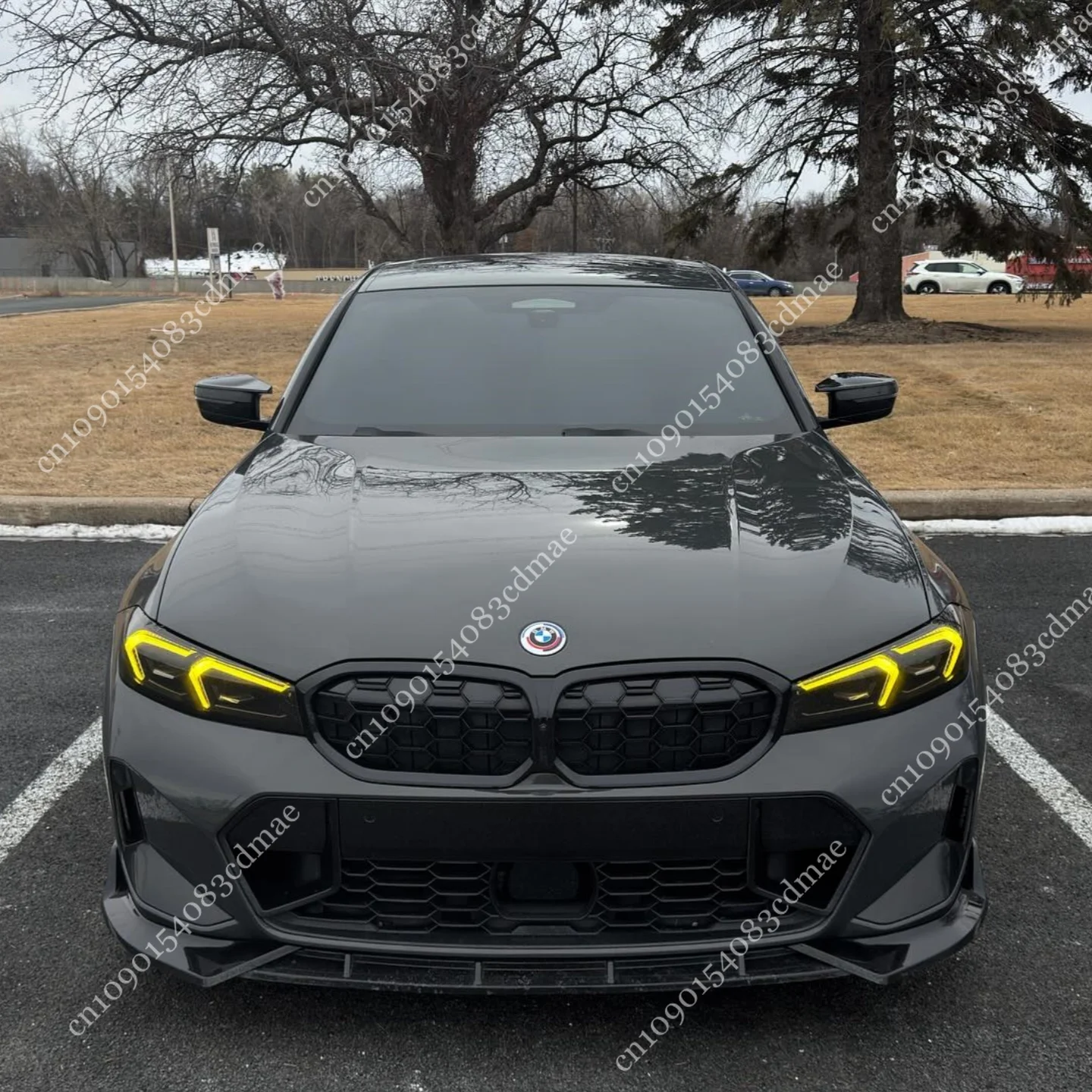 

Для BMW G20 G21 318i 320i 330i M340i 2022-2024 2025 LCI M-Sport передний бампер, сплиттер, спойлер, диффузор, накладка на карту, наклейка