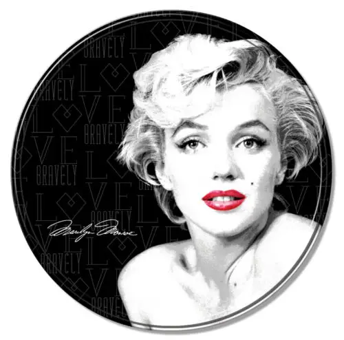 MARILYN MONROE OFFICIALLY LICENSED ROUND ALUMINUM SIGN