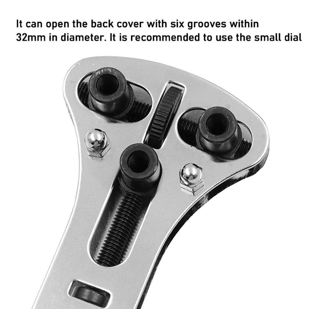 Watch Case Opener Watch Repair Tools Kit Screw Back Remover Three-claw Meter Opener Steel Open Cover Tool Bottom Opener