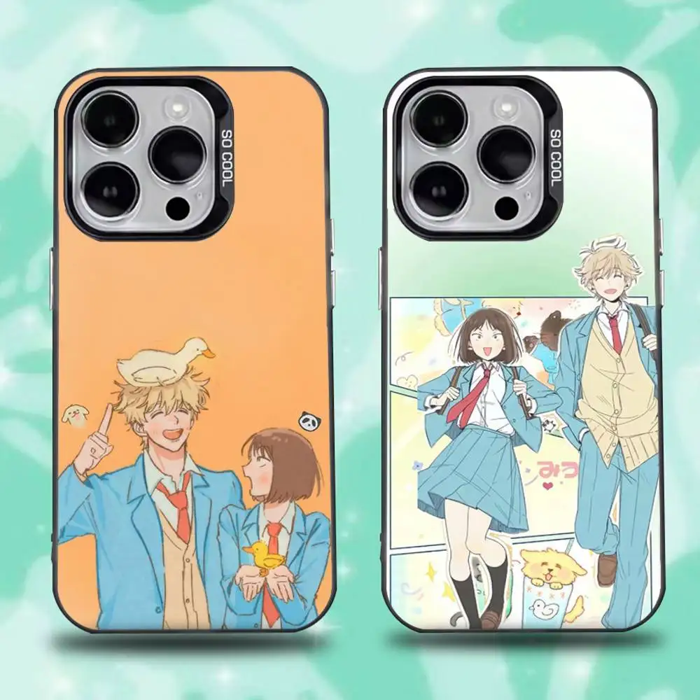 

Skip and Loafer Anime Cute Phone Case For iPhone 16,15,14,13,12,11,Pro,Max,Plus,Mini,XS,SE Anti Fall Black Matte Hard Bumper