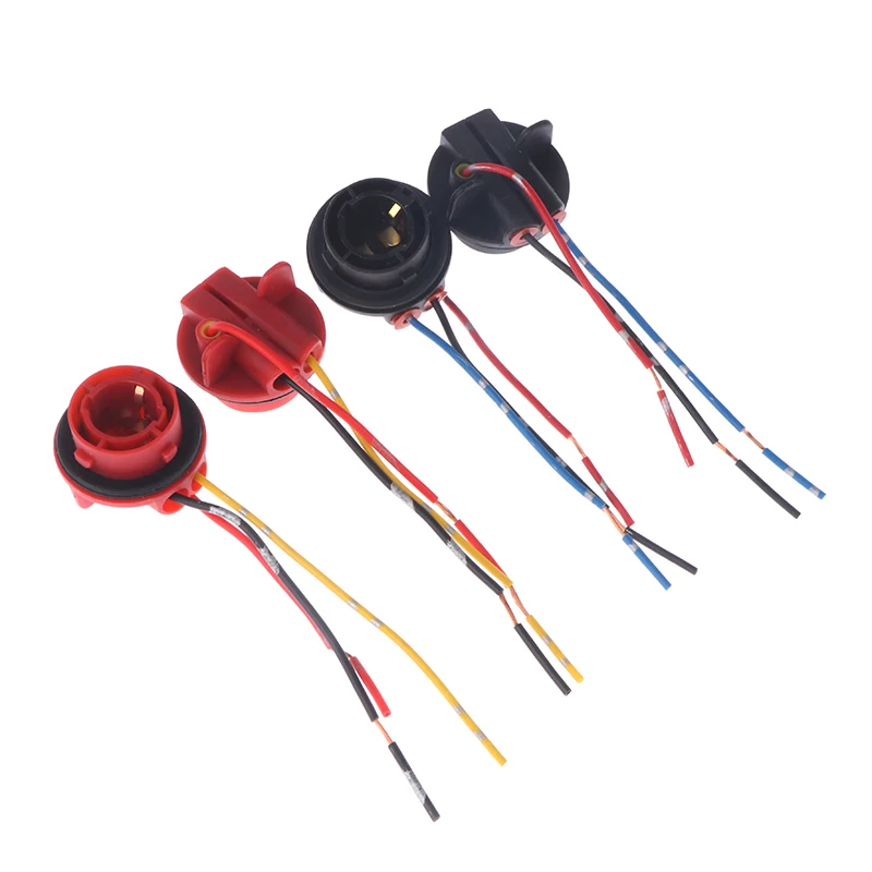 2 قطعة 1156 BA15S BAU15S 1157 BAY15D مصباح حامل لمبات PY21W P21W محول قاعدة المقبس موصل لتحويل إشارة المصباح ضوء #5