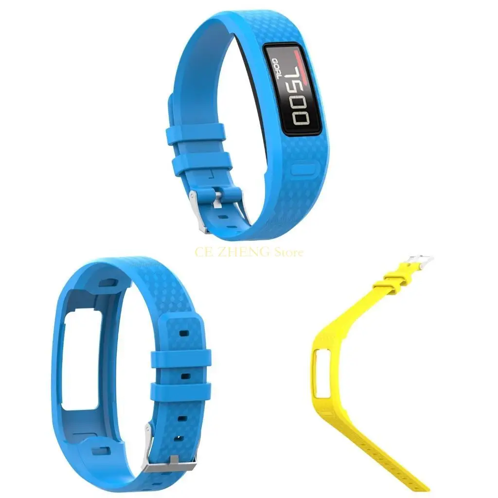 Vivofit 팔찌 조절 가능한 실리콘 내마비 교체 스트랩 방수 손목 대역의 E56B