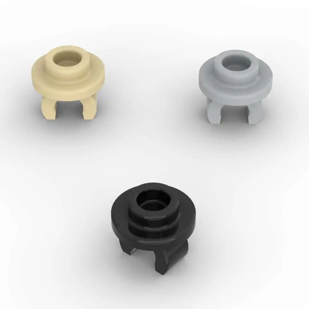 MOC 10PCS Rotondo 5264 1x1 Con Clip Sul Fondo Building Blocks Kit Piatto Casa Particelle di Mattoni Puzzle Giocattolo Educativo Regalo Dei Bambini