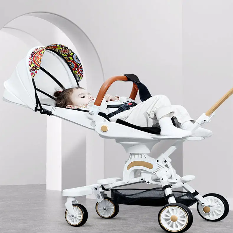 Carriolas cochecitos de bebe 0~3 years travel luxury Aluminum Frame light weight push Foldable Baby Stroller 3 In 1 for plane