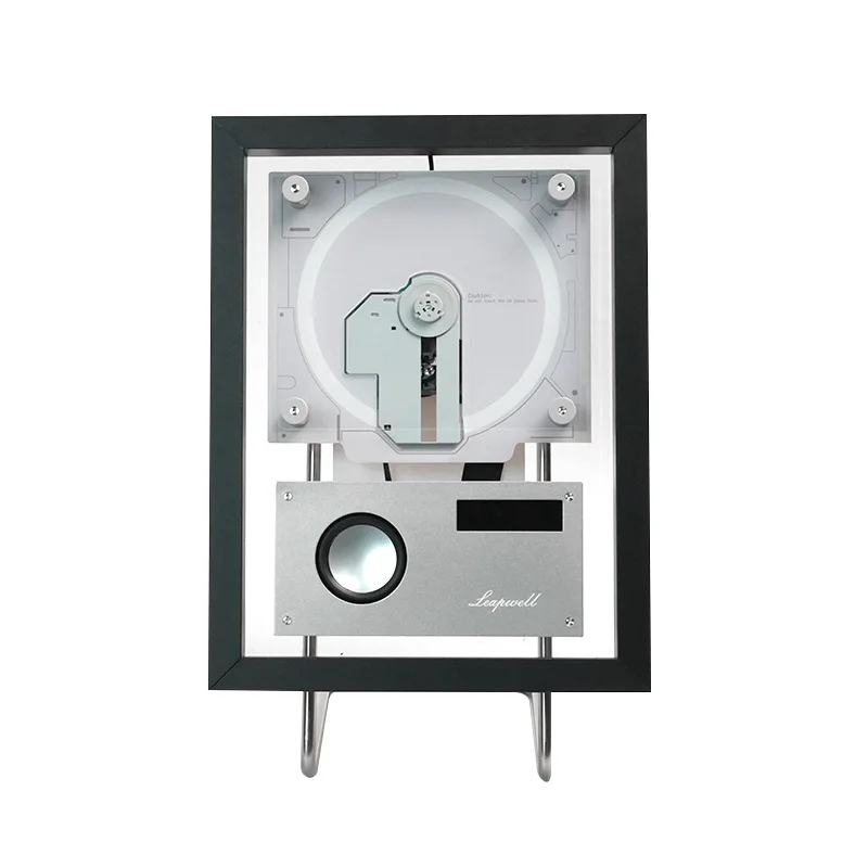 New music picture frame cd player transparent acrylic magnetic suction creative wall-mounted photo frame bluetooth speaker