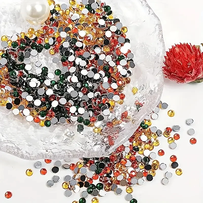 4000 قطعة لكل مجموعة من خرز الكريستال الفني الماسي. كل 200 قطعة ملونة بشكل عشوائي مع 20 نوعًا من خرز اللوحة الماسية