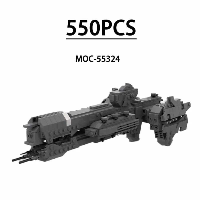 

MOC-55324 Космический корабль Тяжелый фригатный линкор Военная машина 550 шт. Кирпичи Игрушки Детские подарки на день рождения Рождественские подарки
