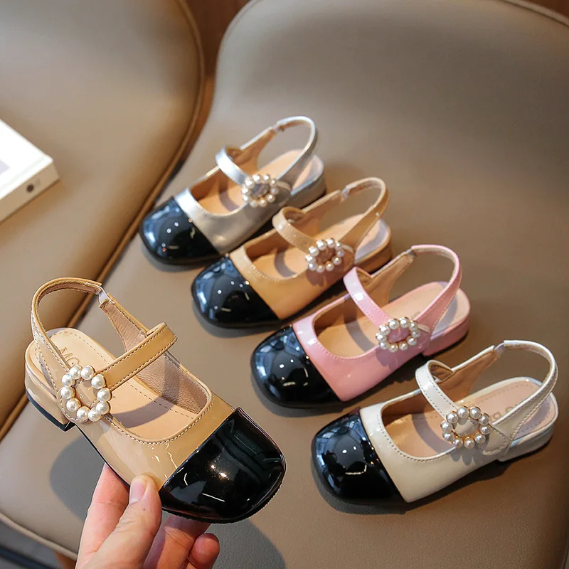 

Brand Girl Sandals 2025 Autumn New Dress for Girl Pearl Girls' Princess Shoe Elegant Women High Heels Designer Girl Shoe Tacones