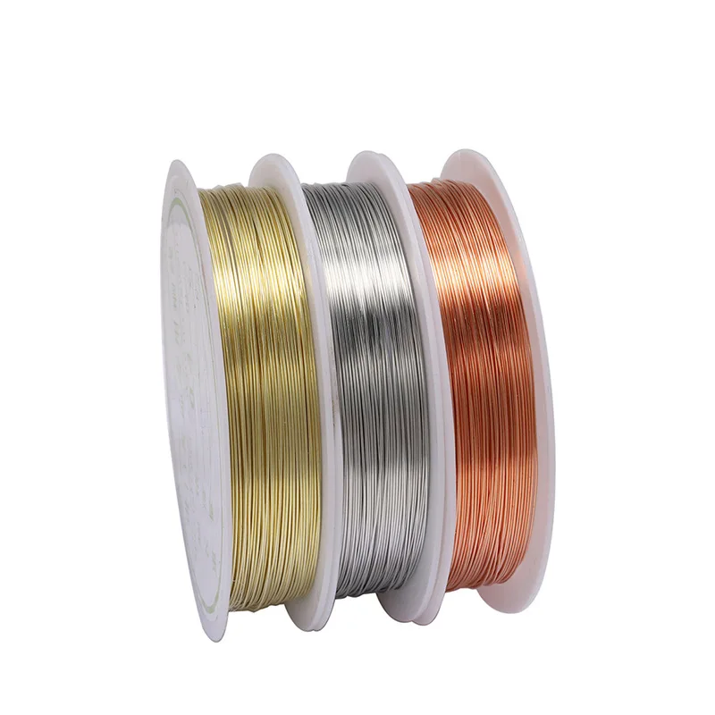0.2/0.3/0.4/0.5/0.6/0.8/1mm Sturdy Copper Wire Beading Wire DIY Jewelry Making For Bracelets Necklaces Accessories Supplies