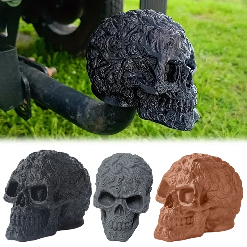 الهيكل العظمي مقطورة موصل غطاء الجمجمة مقطورة اقتران غطاء سحب عقبات غطاء وصلة مقطورة غطاء كروي مكافحة الصدأ حامي #1