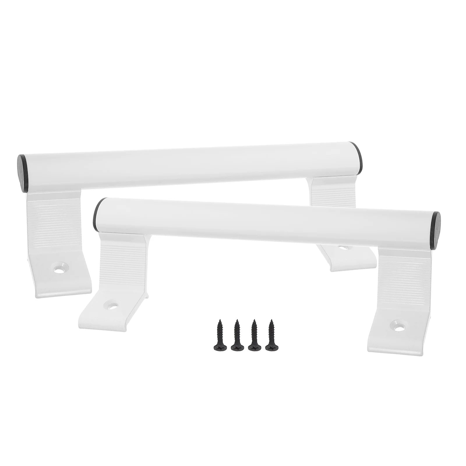 

2Pcs Stylish Aluminum Door Handles Durable Lightweight for Various Scenes Residential Commercial Barn Closet Drawer Easy Install