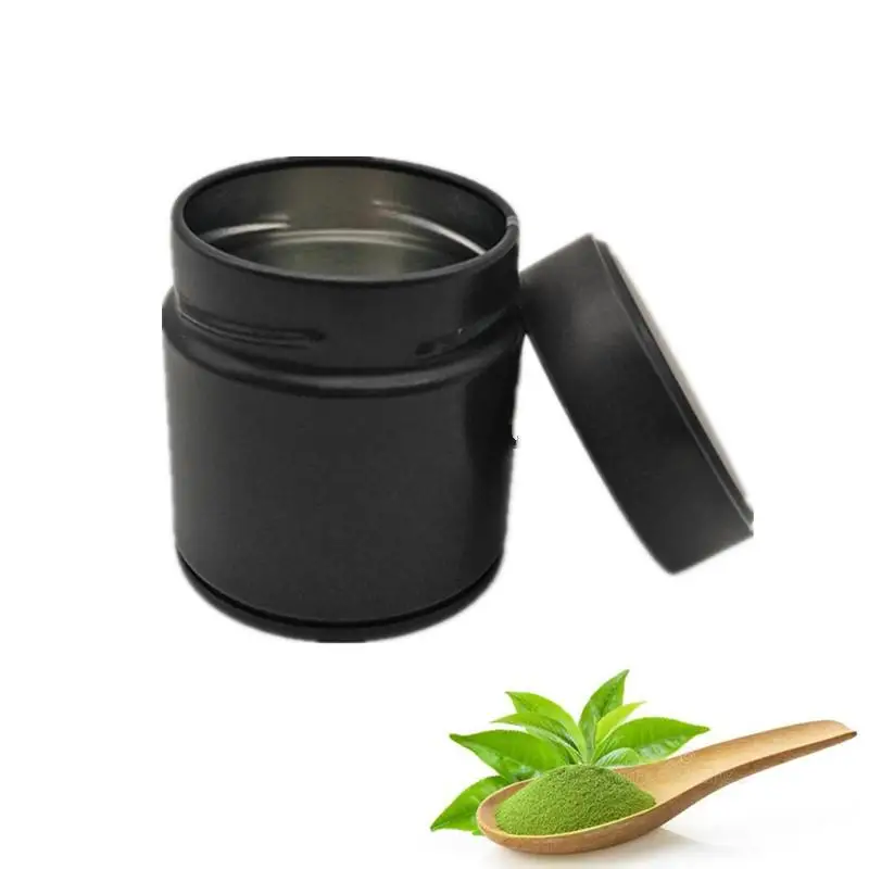 1 Stück Tragbare Mini-Matcha-Pulverdose aus dickem Weißblech, Teedose, Gewürzaufbewahrungsbox, Behälter, Küchenhelfer, Haushaltsartikel – Detail 5