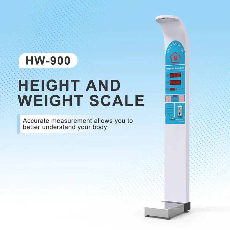 Hospital Coin-operated Weight and Height Scale With BMI Medical Weight and Height Scale Body Composition Weight Scale