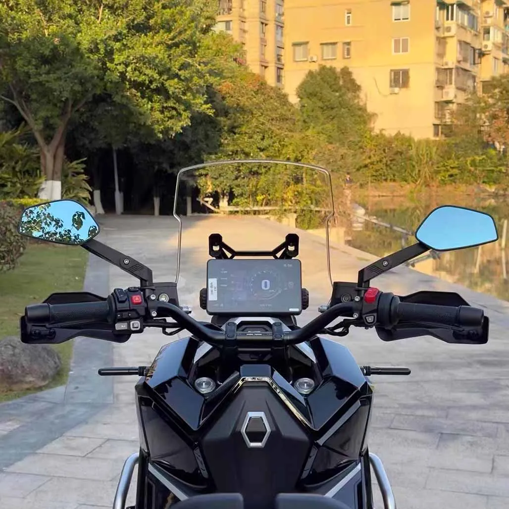 ZONTES 175V 175 V refitted carbon fiber folding rearview mirror CNC rearview mirror blue light