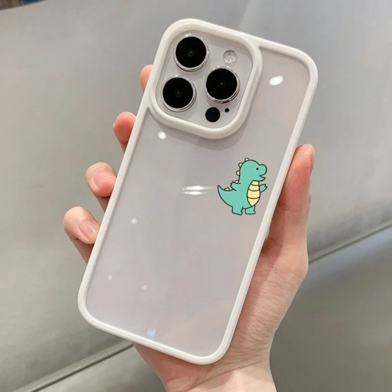 Hot New Cute Cartoon Dinosaur Couple Clear Phone Case for iPhone 17 16 15  14 13 12 MINI 11 Pro Max 17Air 16E Shockproof Cover - AliExpress 202192403