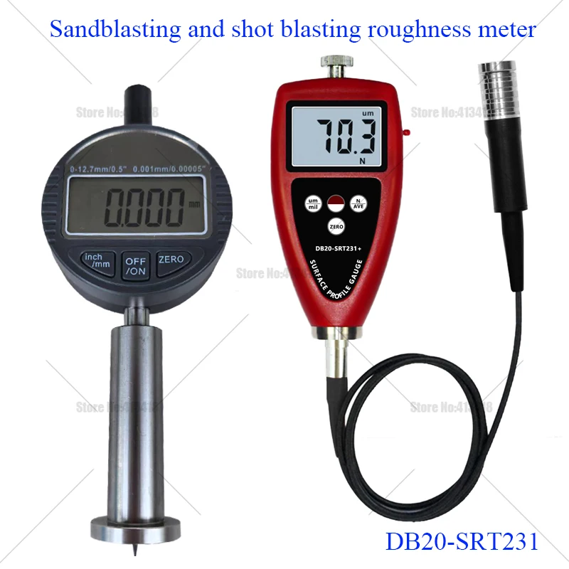 0918 Digital Portable Surface Roughness Tester Shot Peening Anchor Tester Sandblast Depth Tester Measuring Tools DB20-SRT231