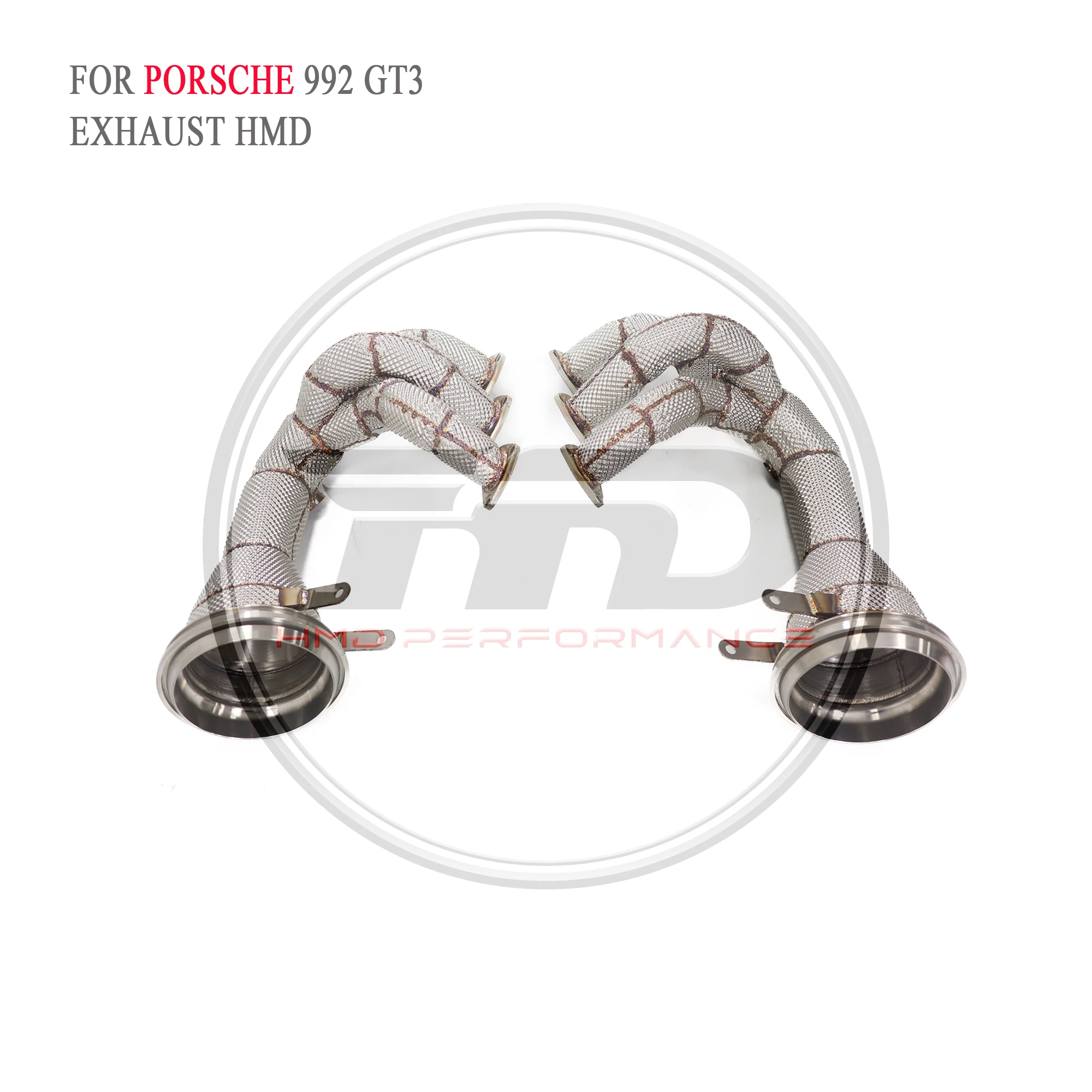 High Flow Performance Headers for Porsche 911 992 GT3 HMD Exhaust System Manifold With Heat Shield