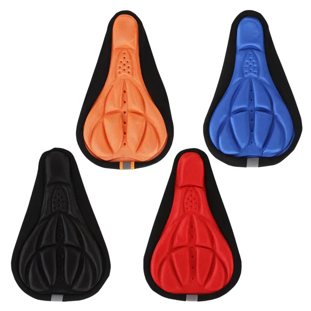 Ergonomic 3D Bike Saddle Seat Cover Bike Seat Cushion Cover Gel Pad Seat Saddle Cover