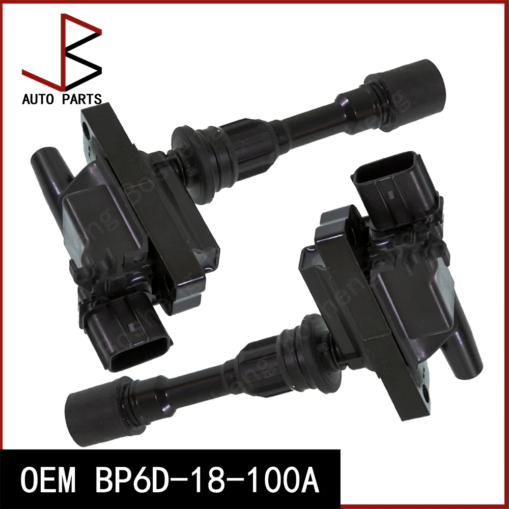 

2 Pieces/Set New Ignition Coil OEM BP6D-18-100A BP6D18100A for MAZDA 323 C IV 1989-2000 MX-5 II 1998-2005 323 S IV 1989-1996