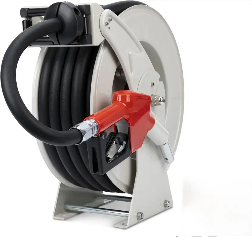 

Fuel Hose Reel Retractable with Fueling Nozzle 3/4" X 50'