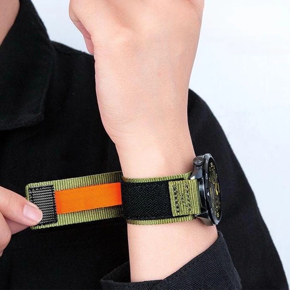 Tecelagem pulseira de náilon para samsung galaxy watch ultra 2025 47mm pulseira esportiva para galaxy watch 8/8 clássico 40/44/46mm correa