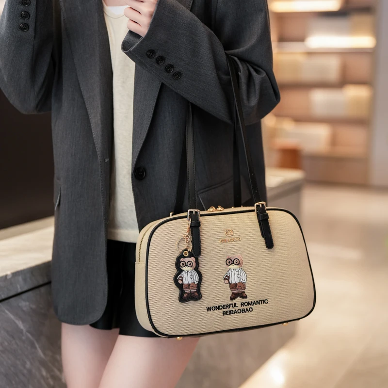 

Beibaobao 2025 New Handbag Versatile Large Capacity Underarm Bag Lightweight and Fashionable Single Shoulder Women's Bag
