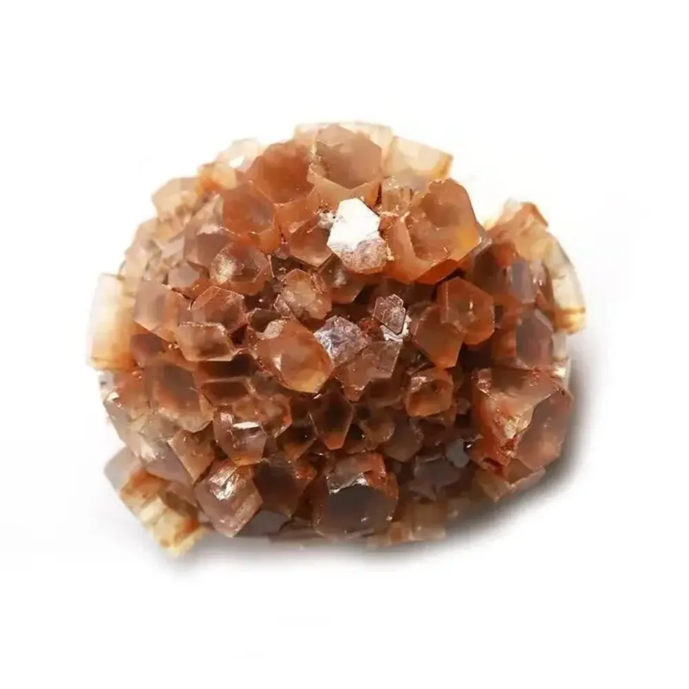 1PC Natural Rare Orange Aragonite Nepheline Rough Group Crystal Cluster Rough Mineral Specimen Garden Aquarium Home Decoration G