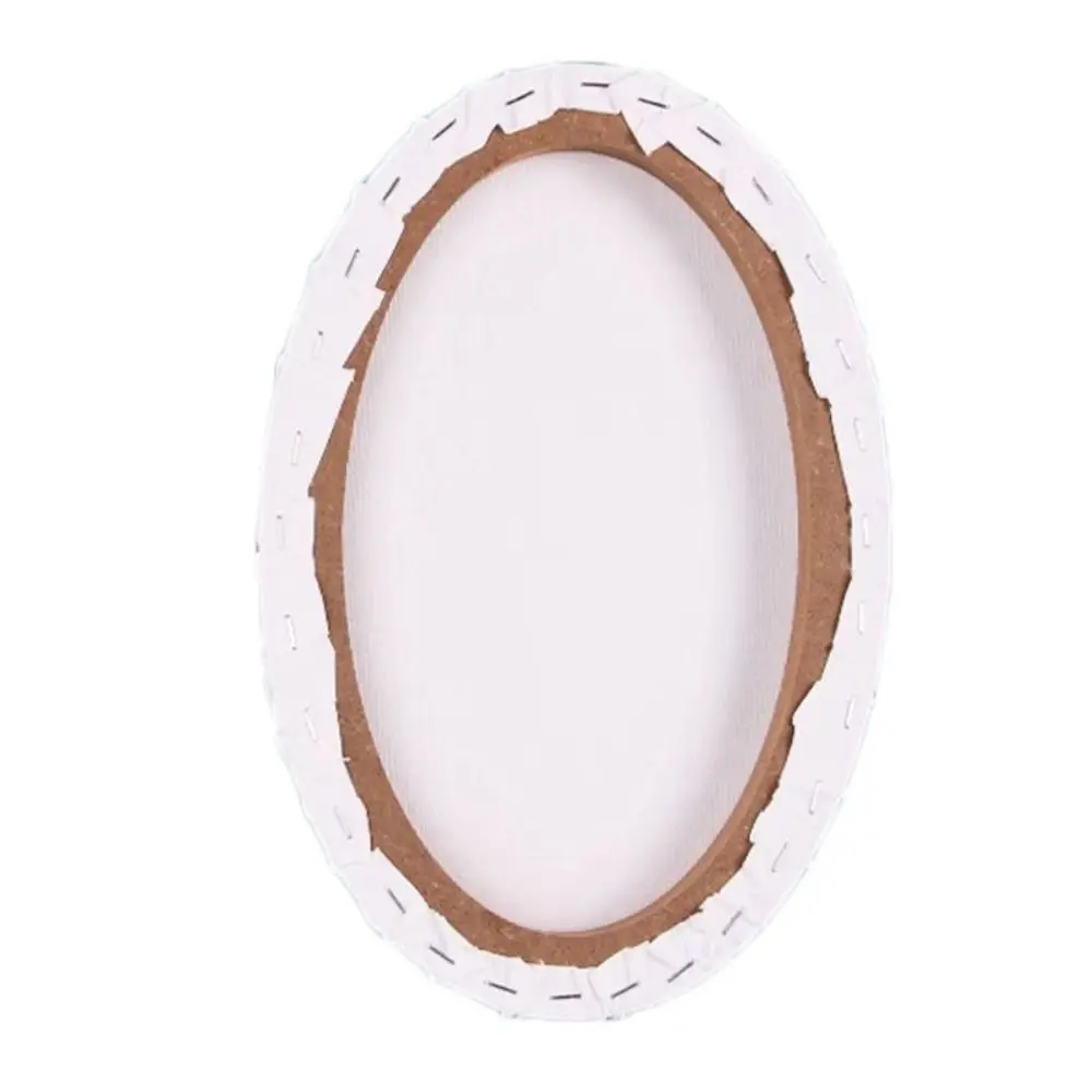 Painting Supplies Blank Oval Oil Canvas Wooden Thicken Painting Board Cotton Multi Size Drawing Board Oil Paint
